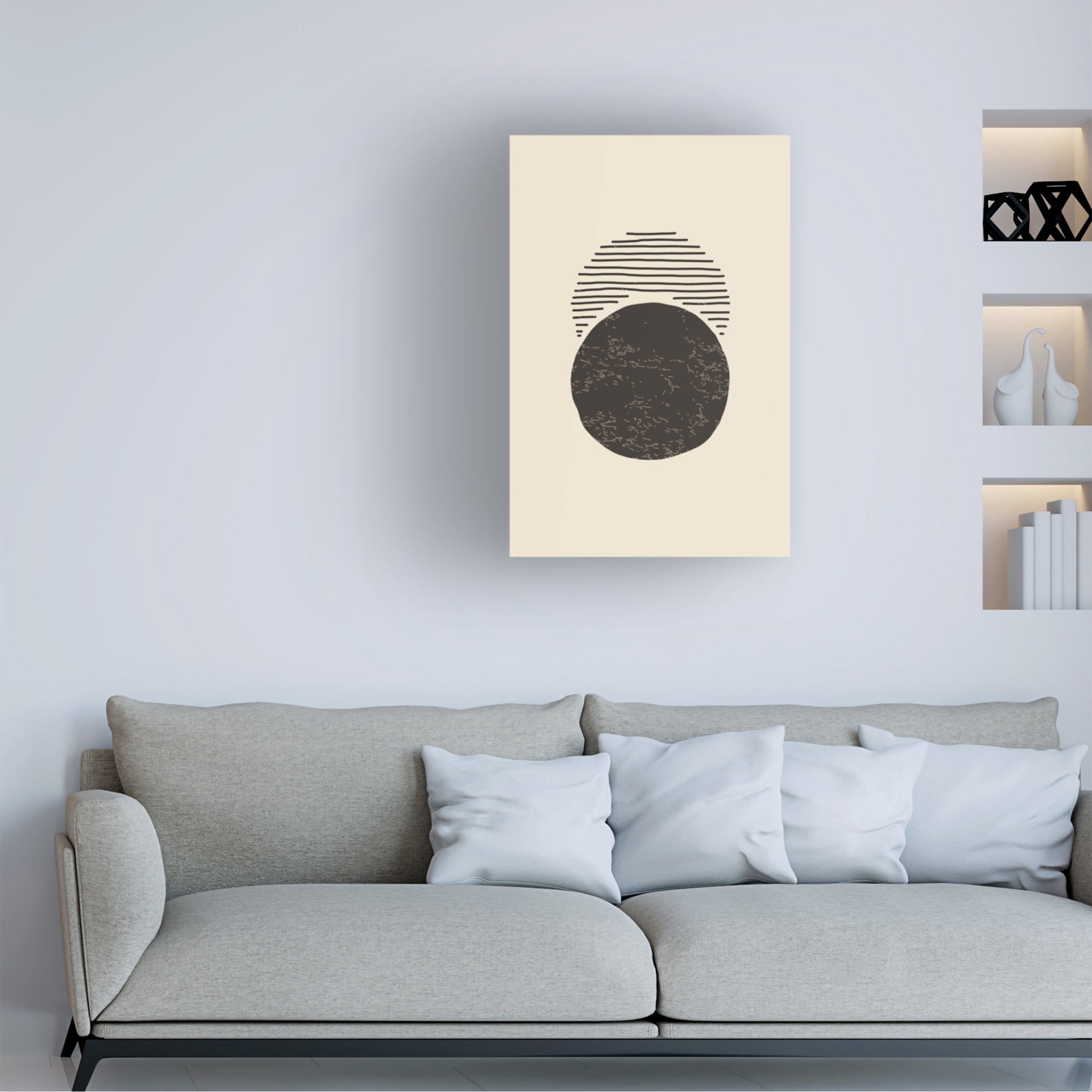 Trademark Fine Art jay stanley Boho Sun and Moon 2 Canvas Wall Art
