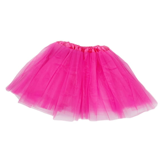 Falda tutú para mujer, falda tutú de tul de 3 capas elásticas para fiesta, accesorios de disfraz, falda de baile de Ballet para vacaciones de Carnaval Yinane Falda tutú de tul para mujer