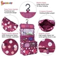 thumbnail image 6 of Spencer Hanging Travel Toiletry Bag Portable Makeup Pouch Waterproof Cosmetic Organizer Bag Case with Strong Zipper for Women Girls, 6 of 9