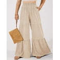 thumbnail image 3 of a.Jesdani Women Plus Size Wide Leg Pants Elastic waist Casual Trousers Flowy Pants m-4x, 3 of 7