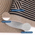 thumbnail image 6 of Garvee 5'x7' Modern Rainbow Area Rug Geometric Stripe Carpet, Washable Non Slip Rug for Living Room Bedroom Dining Room, Black and Yellow, 6 of 8