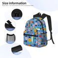 thumbnail image 3 of Yield Cute Flat Fish Print Backpack for Women Men, Lightweight Casual Travel Daypack, Classic Basic College Backpack, Middle School Bag, 3 of 5