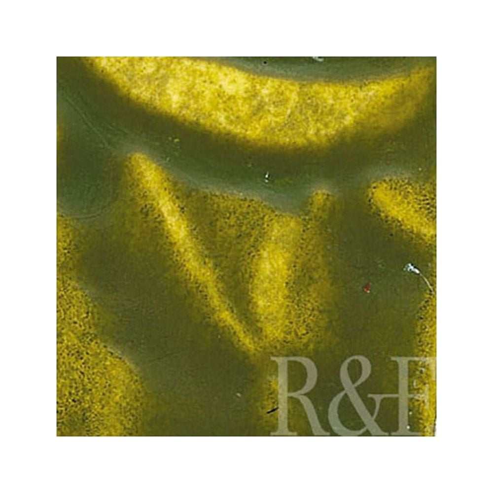 R&F Handmade Paints Encaustic Paint Cake, 104ml, Green Gold