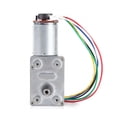thumbnail image 3 of LYUMO Worm Gear Box,DC Motor,DC 12V High Torque Worm Geared Motor Reduction Motor with Encoder Srong Self-locking, 3 of 6