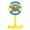 Stand Yellow Blue, variant on Zxpjkyu Round Steering Wheel Toy Learning Steering Activity Rotating Kids Electric Wheel Stand Yellow Blue