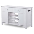 thumbnail image 1 of Leo & Lacey 50" Chargeur TV Stand en Blanc, 1 of 13