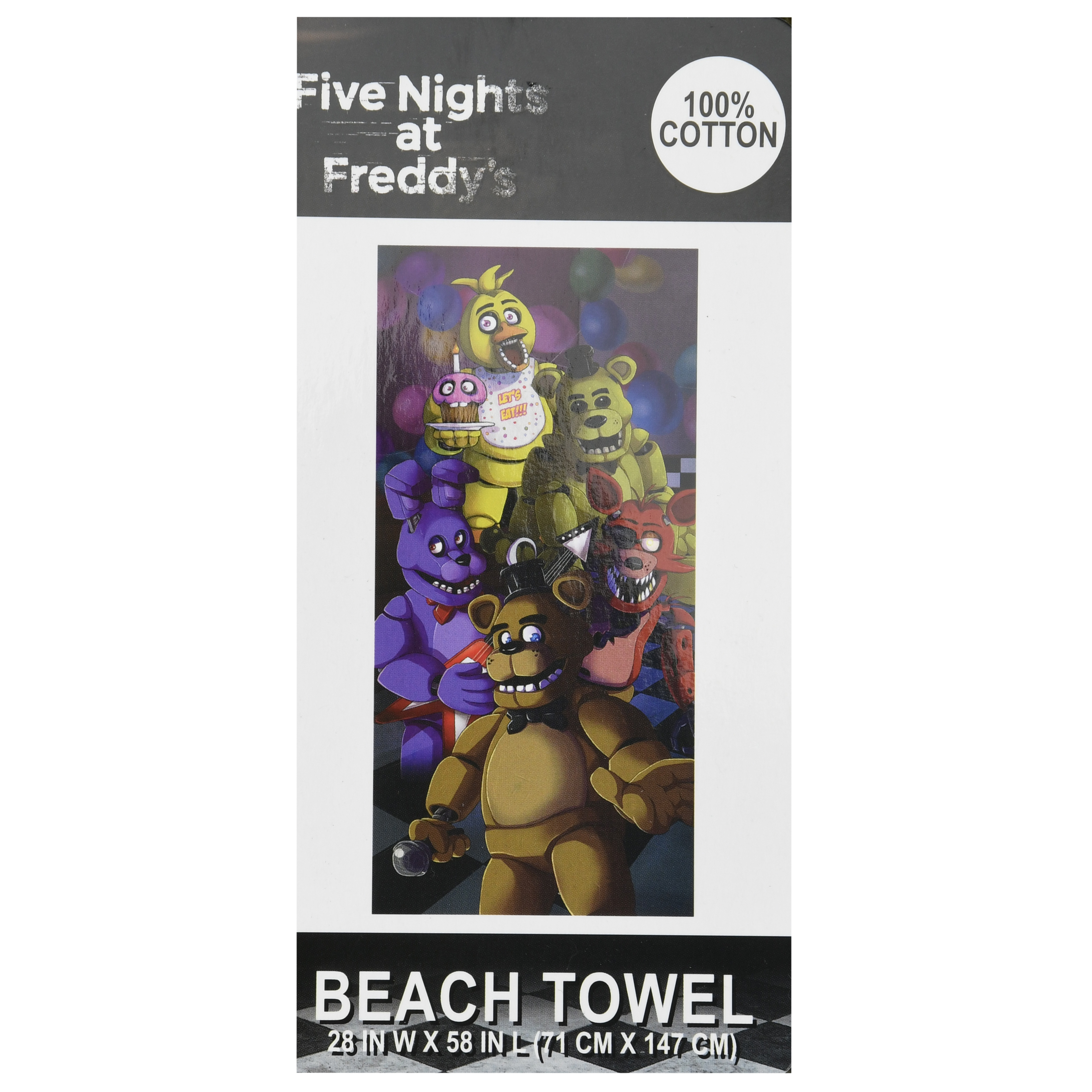 Five Nights At Freddy's "Freddy's Night" Beach Towel, 1 Each - image 2 of 3