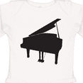 thumbnail image 4 of Inktastic Piano Silhouette Boys or Girls Long Sleeve Baby Bodysuit, 4 of 5