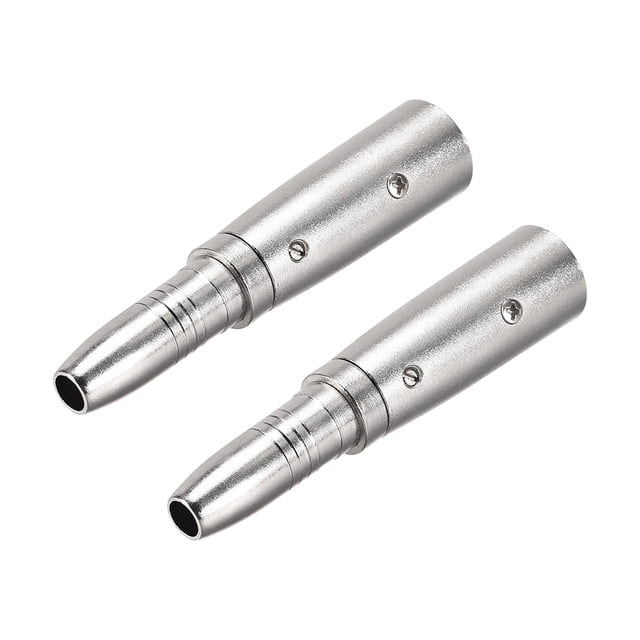 Adaptador de audio de macho XLR a hembra de 6.35 mm para conector de micrófono, 2 piezas