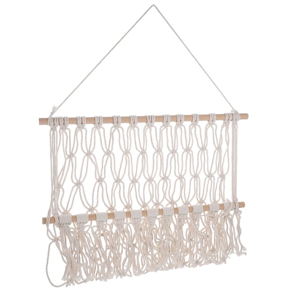 unbranded  Woven Rack Decor Toy Basket Wall Mounted Clothes Storage Shelves