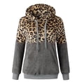 thumbnail image 2 of Plus Size Winter Coat Women's Sherpa and Faux Fleece Hoodie Jackets Casual Full Zip Up Open Front Hooded Cardigans Sweatshirts with Pockets Pea Coats for Women, 2 of 3