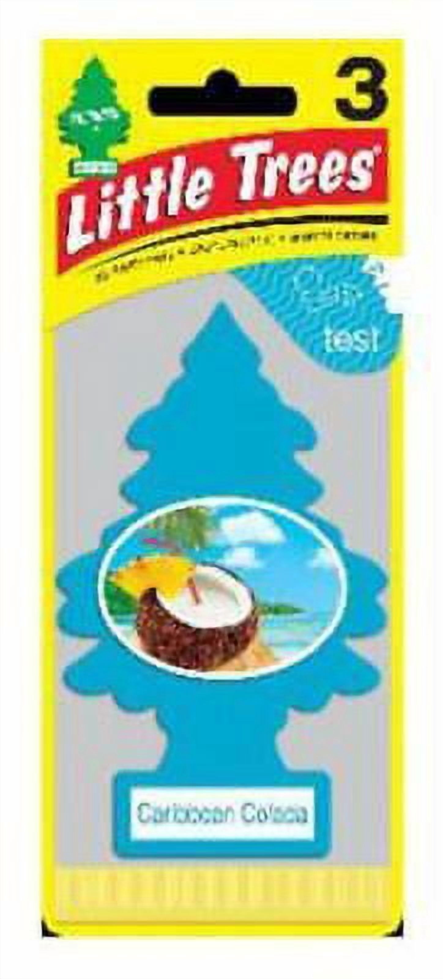 Little Trees Caribbean Colada Scent Car Air Freshener Solid (Pack of 8)