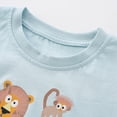 thumbnail image 6 of TOWED22 Infant Toddler Baby Boy Summer Outfits 2 Pieces Round Neck Short Sleeve Shirt Pocket Shorts Graphic Clothes(Light Blue,7-8 Y), 6 of 8