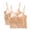 Beige, variant on 2 PCS Womens Camisole Tops with Built in Pad Bras Basic Cami Shirts Adjustable Spaghetti Strap Base Layer