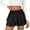 Black, variant on Layered Ruffle Skort for Women Mid Rise A Line Mini Skirts with Shorts Underneath