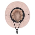thumbnail image 4 of 2 piezas de sombrero plegable para el sol con protección UV para exteriores para mujer, de malla ancha, para pesca en la playa, con orificio para cola de caballo, 4 of 5