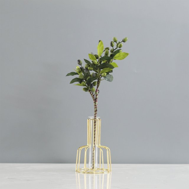 5 Piezas de Bayas Artificiales para el Hogar Tallos de Frutas Rojas para Ramas de Frijol Decoración de la Habitación Adornos de Arte Floral Adorno de Fruta de Olivo Rama de ANGGREK Otros