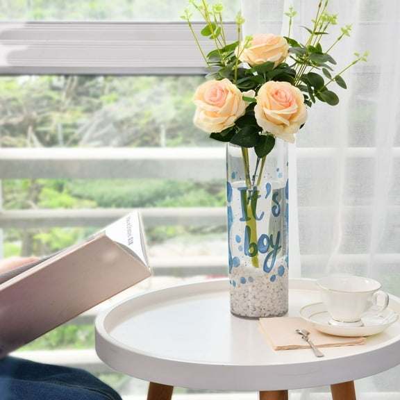 It's A Boy Flower Vase Decorative Vases for Flowers Home Decor for Centerpieces Entryway Shelf Living Room