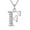 F, variant on Alloy Initial Necklace Jewelry Zirconia Letter Alphabet Phase Pendant Necklace