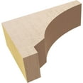 thumbnail image 6 of 2"W x 6"D x 4"H Classic Moab Rough Cedar Woodgrain TimberThane Corbel, Primed Tan, 6 of 6