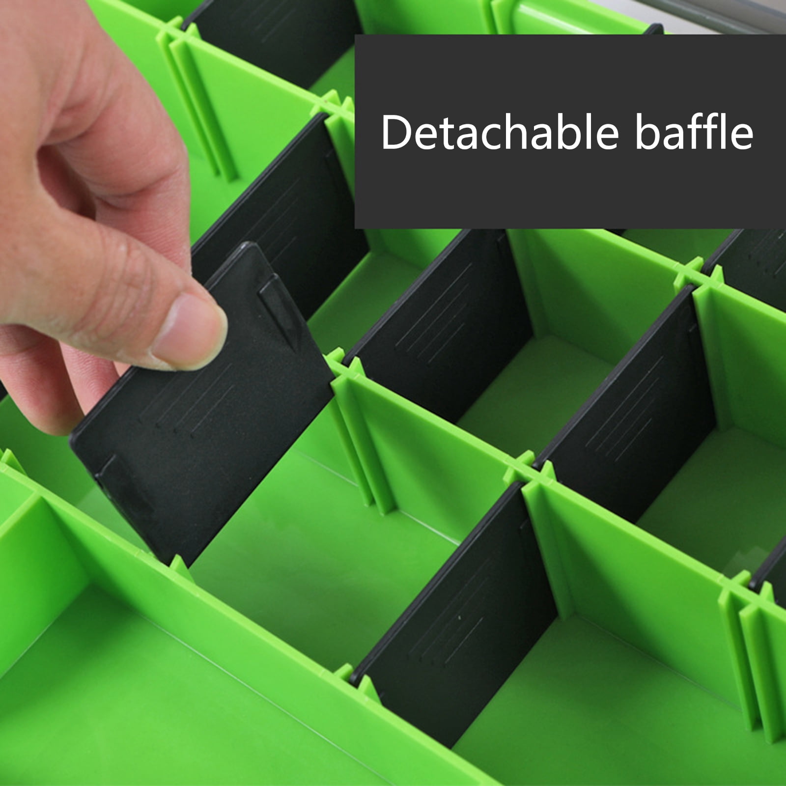 Tackle Box Double Layer Fishing Lures Baits Hook Storage Container Case Multiple Compartment Fishing Tackle Storage Box