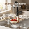 thumbnail image 4 of Sink Strainer Basket, Hanging Kitchen Sink Drain, Multifunction Food Waste Filter Basket with Bottom Release, for Vegetable Washing and Dish Drying（White）, 4 of 6