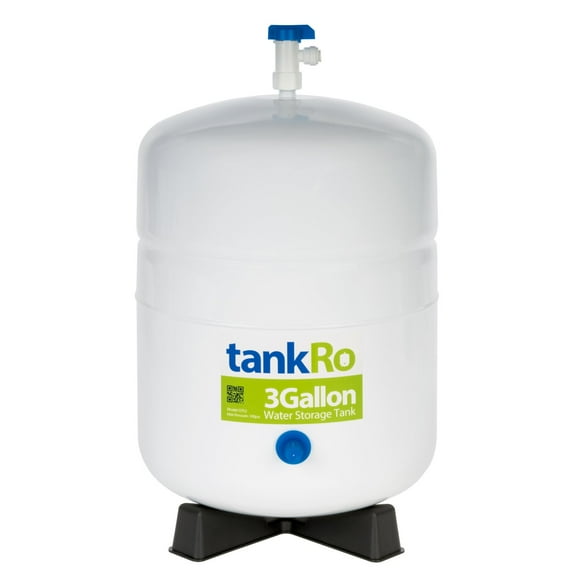 TankRO 3.0 Gallon RO Expansion Tank Compact Reverse Osmosis Water Storage Tank Reservoir with FREE Tank Ball Valve