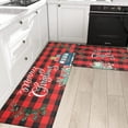 thumbnail image 2 of Merry Christmas Kitchen Rugs Set of 2, Farmhouse Red Buffalo Plaid Kitchen Floor Mat, Non Slip Anti Fatigue Kitchen Mats for Floor, Cushioned Kitchen Rug Set Christmas Decorations for Home, 2 of 6