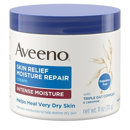 Aveeno Skin Relief Intense Moisturizing Cream, Extra-Dry Skin, 11 (The Best Hand Cream For Dry Skin)