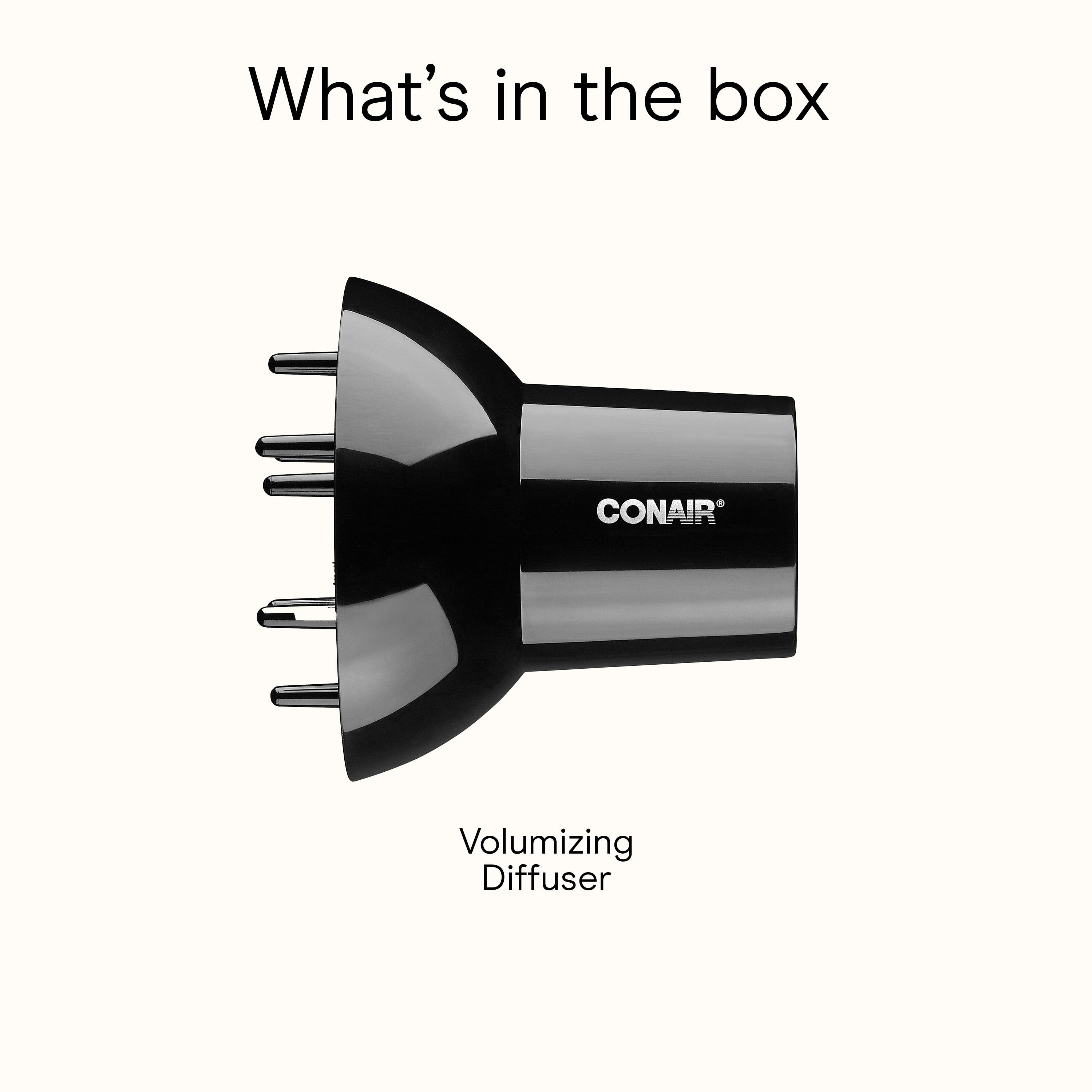 Conair Universal Volumizing Diffuser Attachment for Hair Dryer, For 1.75" to 2.3" Nozzles