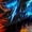 Black Blue Orange, variant on Castle Fairy 2-Pack Leopard Gamer Blackout Curtains