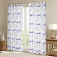 thumbnail image 2 of Manfei Cute Bowknot Curtains for Living Room,Princess Ribbon Bow Blackout Curtains Set of 2 (42x63),Purple White Curtains and Drapes (42x63) For Girl,Breathable Bedroom Decor, 2 of 6