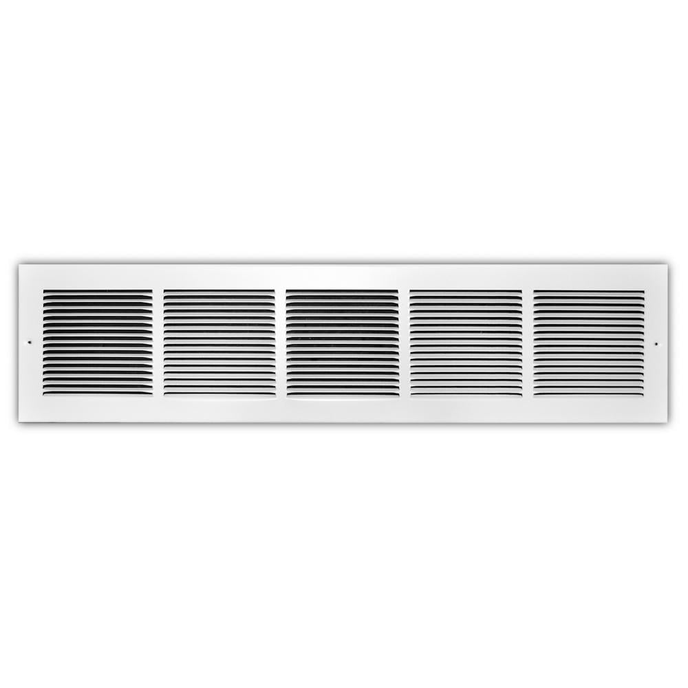 6 x 6" Air Return Vent Cover Duct Size Grille Steel Wall Sidewall Ceiling White