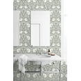 thumbnail image 3 of NextWall Alloy Grey & Alabaster Pimpernel Floral Peel and Stick Wallpaper, 3 of 6