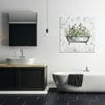 thumbnail image 3 of Stupell Industries Leaf Patterned Bath Typography Painting Gallery Wrapped Canvas Art Print Wall Art, 30 x 30, 3 of 8