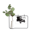 thumbnail image 1 of Black Classic Cars Mechanical Pattern Metal Picture Frame Cerac Vase Decor, 1 of 3
