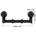 thumbnail image 2 of Uxcell Suction Cup Row Hook 4 Hooks Wall Mount Detachable Hanger for Bathroom Kitchen 245x100mm Black, 2 of 5