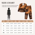thumbnail image 4 of Haiem Coffee Beans Pattern Women’s Long-sleeve Sleepwear,Sleepwear Set,2-piece Loungewear Set,Soft PJs Comfy Nightwear with Pockets-X-Large, 4 of 7
