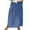 2-Dark Blue, variant on QHFBli Women Casual Skirts with Pockets Plus Size Maxi Skirts High Waist Pleated Skirt Long A-Line Skirts Flowy Travel Skirt