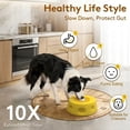 thumbnail image 3 of Interactive Dog Lick Bowl with Ball - 1 Cup Slow Feeder & Lick Mat Alternative Puzzle Toy for Liquid Treats, Yellow, 3 of 9