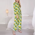 thumbnail image 3 of Goofa Corn Cob Printed Women’s 2 Piece Pajama Set Super,Pajamas Women's Long Sleeve Sleepwear Soft Button Down Loungewear Pjs Lounge Set Nightwear-X-Large, 3 of 9