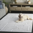 thumbnail image 3 of SAFAVIEH Maya Emmerson Geometric Area Rug, Ivory, 8' x 10', 3 of 11