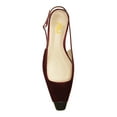 thumbnail image 4 of FSJ Women Comfort Square Closed Toe Slingback Flats Shiny Two Toned Flats Sandals Slip On Block Low Heel Office Fashion Dressy Shoes Size 10 Red, 4 of 4