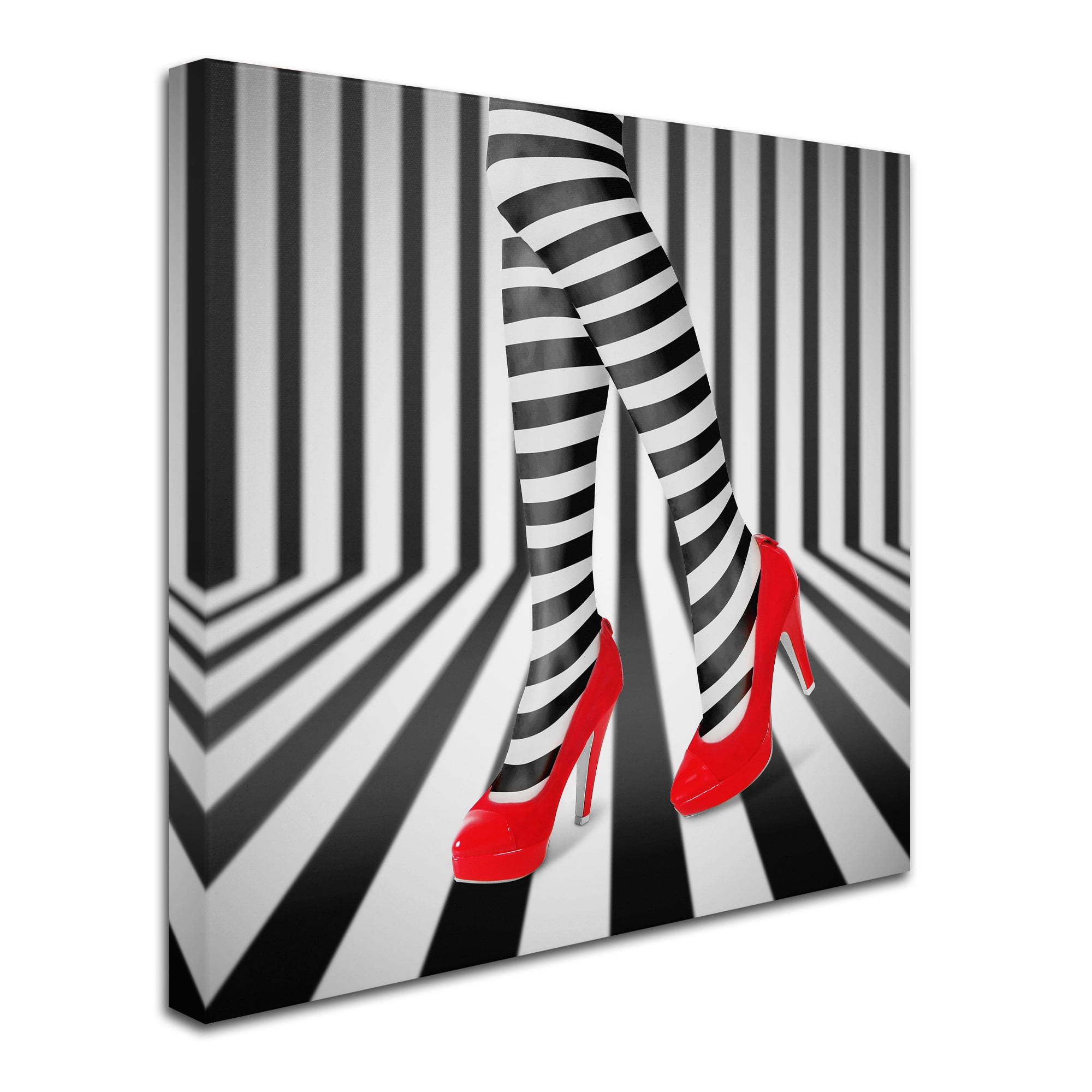 Ihdar Nur 'Red Shoes' Canvas Art