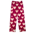 thumbnail image 5 of Mifsaly Cotton Pajama Sets for Women 2 Piece Valentine Pajamas Heart Print Sleepwear Festival Homewear Wide Leg Sleep Pants Comfortable Matching Outfits 2026 XXL, 5 of 6