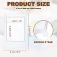 thumbnail image 2 of 4pcs Mini Picture Frames, 2.4 x 3.6 Inch Rectangular Film Photo Frame, Small Instant Film Photo Frame Holder for Tabletop Picture Display, Matte Clear, 2 of 7