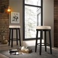 thumbnail image 2 of Carolina Classics Era Swivel 30" Bar Stool in Cream and Espresso (Set of 2), 2 of 3