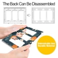 thumbnail image 4 of Yayeee Rocker Switch Wall Plate 1-Gang 4.6"x2.9" Home Decorative Outlet Cover, Green Floral Oranges, 4 of 6