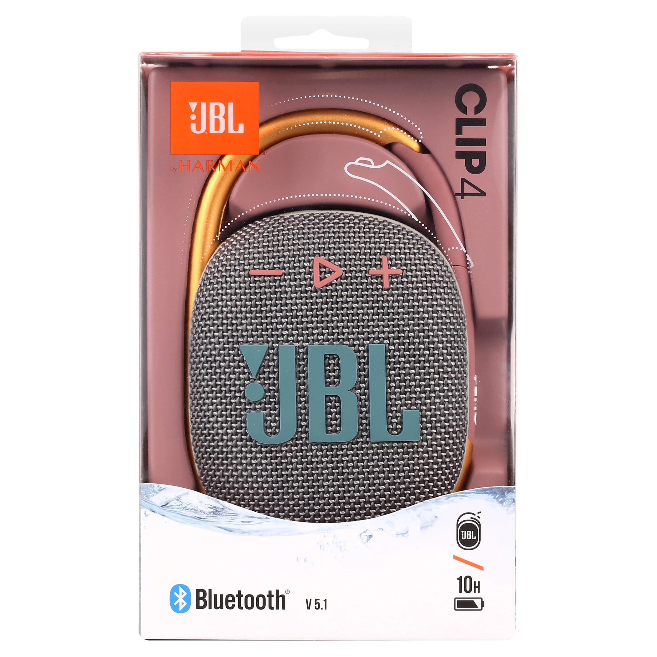 Free Shipping! JBL Clip 4  Ultraportable Waterproof Speaker  Grey  (图2)