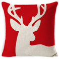 thumbnail image 3 of Juego de 4 fundas de almohada navideñas de 1818 pulgadas, fundas de almohada rústicas de lino para sofá, decoración navideña, almohada decorativa, 3 of 5